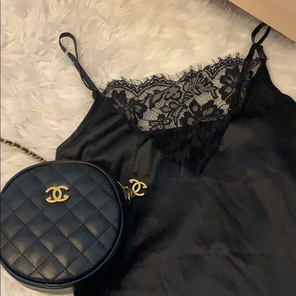 NEW SEXY SILK/ SATIN LACE TANK - Picture 3 of 3